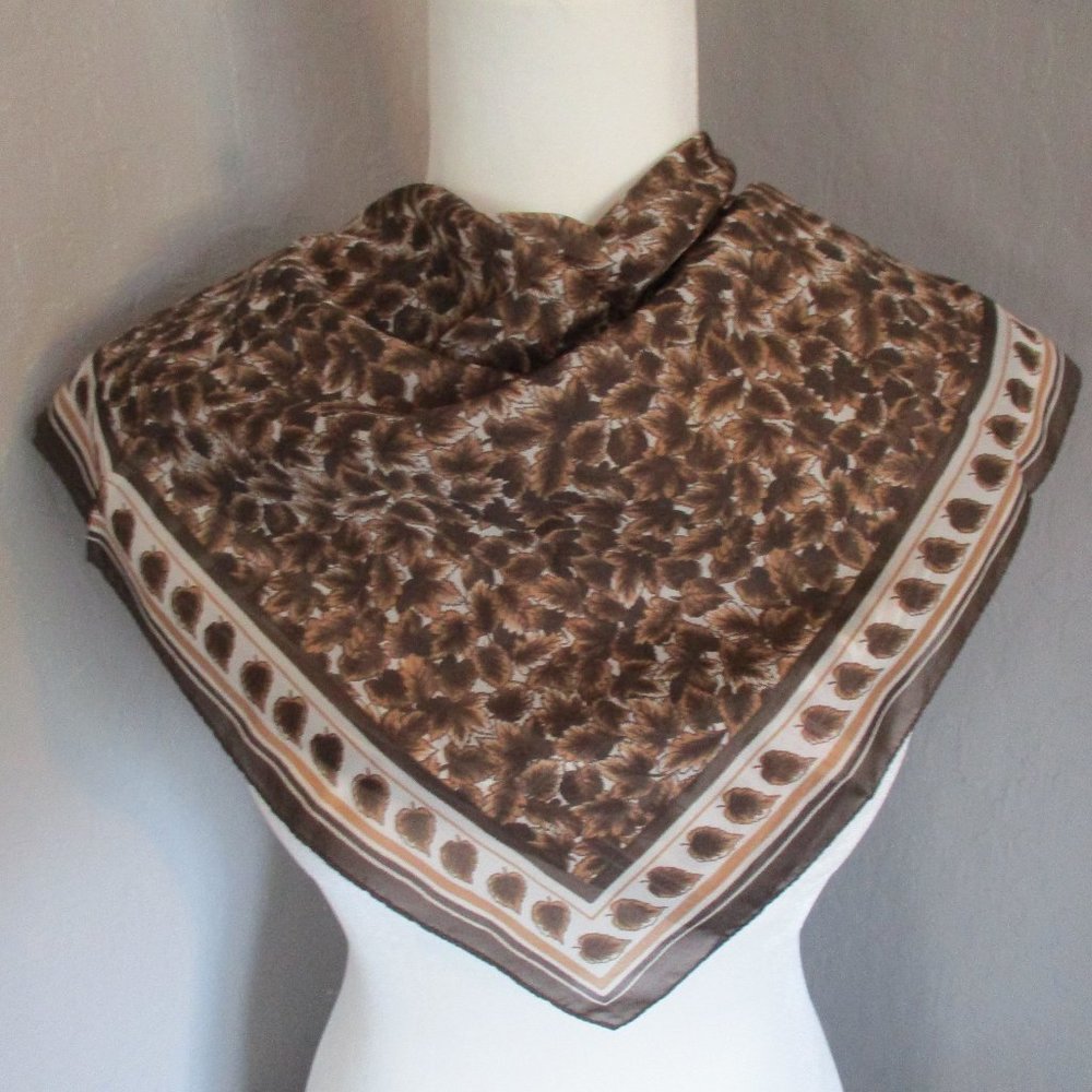 Autumn leaves scarf